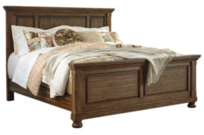 Signature Design by Ashley Flynnter California King Panel Bed-Medium Brown