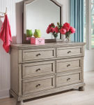 Signature Design by Ashley Lettner Twin Sleigh Storage Bed, Dresser and Mirror