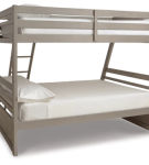 Signature Design by Ashley Lettner Twin over Full Bunk Bed with Mattresses-Lig