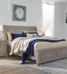 Signature Design by Ashley Lettner Queen Sleigh Bed with 2 Storage Drawers