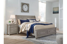 Signature Design by Ashley Lettner Queen Sleigh Bed with 2 Storage Drawers