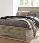 Signature Design by Ashley Lettner Full Sleigh Bed-Light Gray