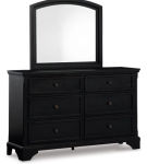 Signature Design by Ashley Chylanta King Sleigh Bed, Dresser and Mirror