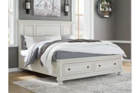 Signature Design by Ashley Robbinsdale Queen Panel Storage Bed-Antique White