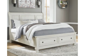 Signature Design by Ashley Robbinsdale California King Sleigh Bed with Storage