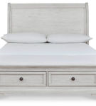 Signature Design by Ashley Robbinsdale Full Sleigh Storage Bed-Antique White