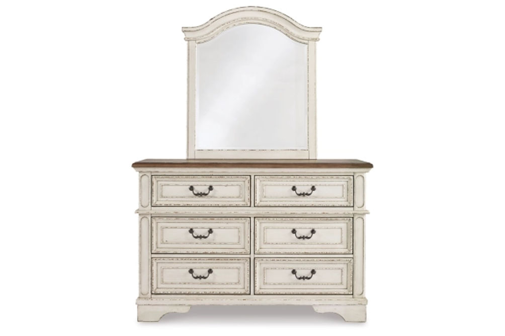 Signature Design by Ashley Realyn Full Panel Bed, Dresser, Mirror and Nightsta