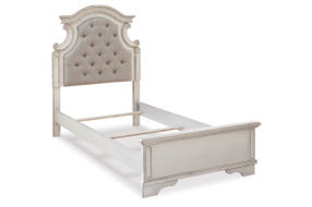 Signature Design by Ashley Realyn Twin Upholstered Panel Bed and Nightstand-Tw