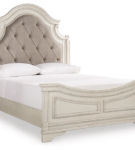 Signature Design by Ashley Realyn Queen Upholstered Panel Bed and Chest