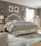 Signature Design by Ashley Realyn Queen Upholstered Bed-Two-tone