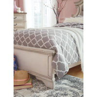 Signature Design by Ashley Realyn King Upholstered Panel Bed-Chipped White