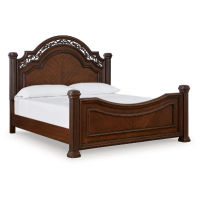Signature Design by Ashley Lavinton King Poster Bed-Brown