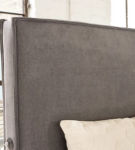 Millennium by Ashley Krystanza King Upholstered Panel Bed-Weathered Gray