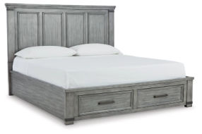 Signature Design by Ashley Russelyn California King Storage Bed-Gray