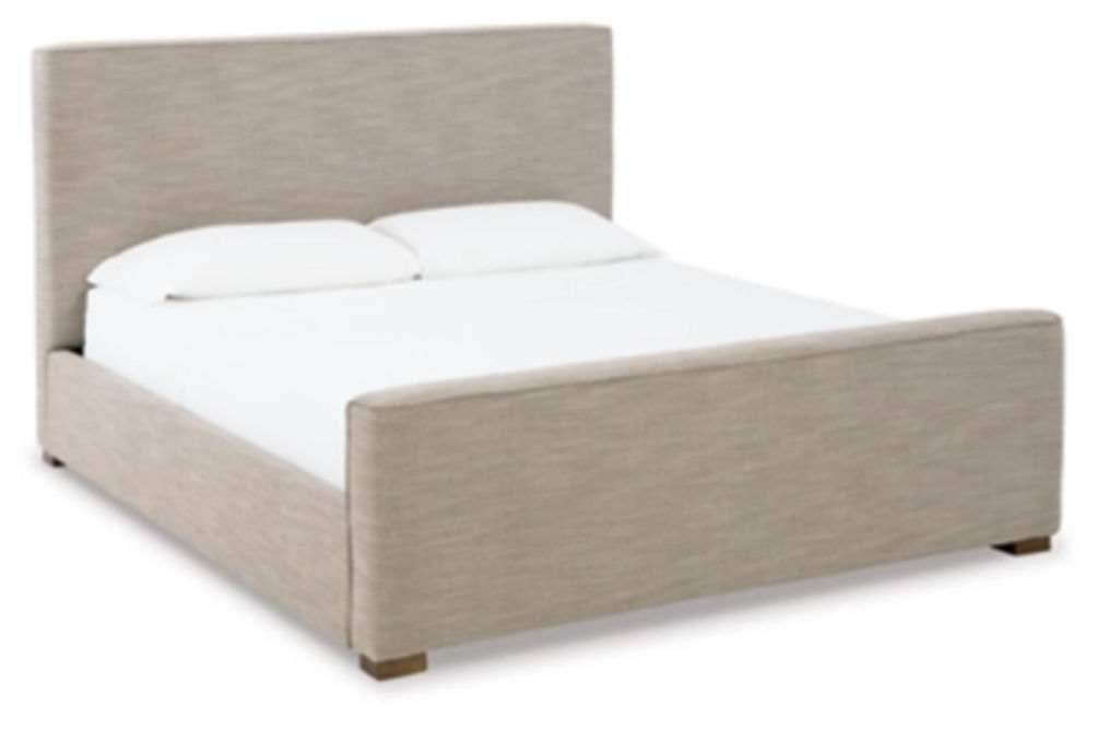 Signature Design by Ashley Dakmore King Upholstered Bed-Brown