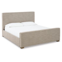 Signature Design by Ashley Dakmore Queen Upholstered Bed-Brown