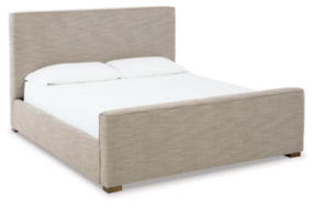 Signature Design by Ashley Dakmore Queen Upholstered Bed-Brown