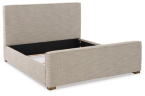 Signature Design by Ashley Dakmore King Upholstered Bed-Brown