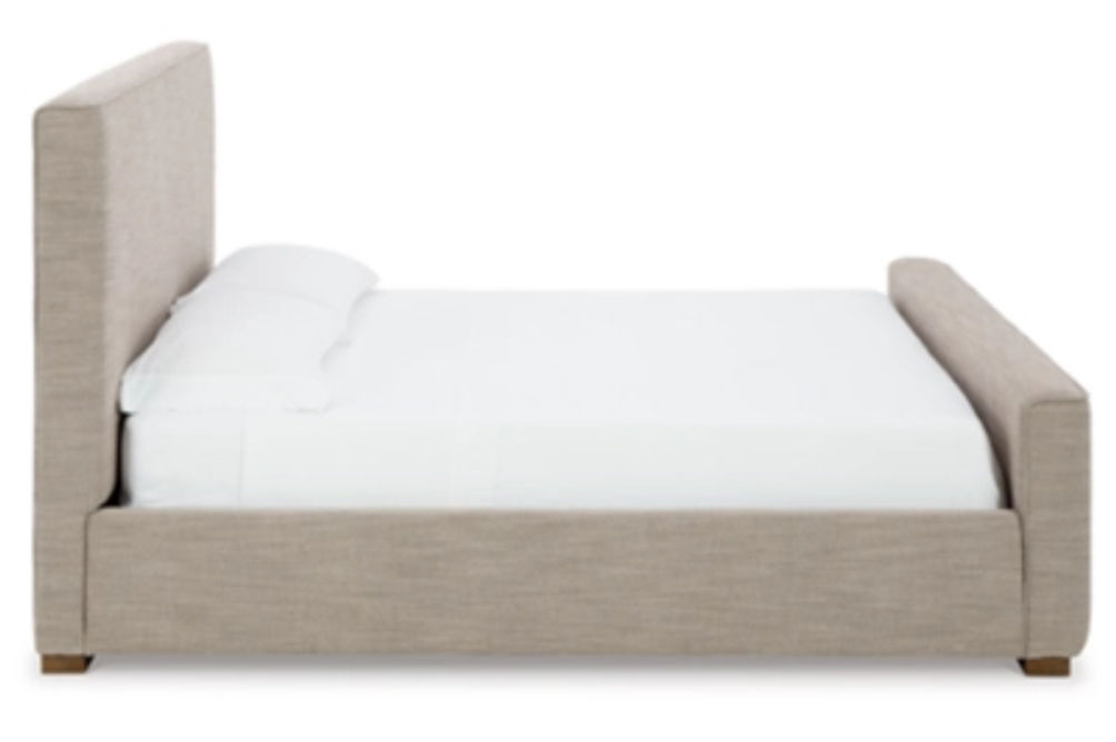 Signature Design by Ashley Dakmore Queen Upholstered Bed-Brown