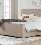 Signature Design by Ashley Dakmore King Upholstered Bed, Dresser and Mirror