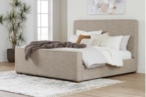 Signature Design by Ashley Dakmore California King Upholstered Bed-Brown