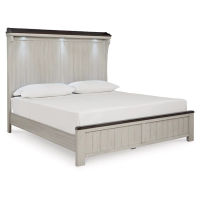 Signature Design by Ashley Darborn California King Panel Bed-Gray/Brown