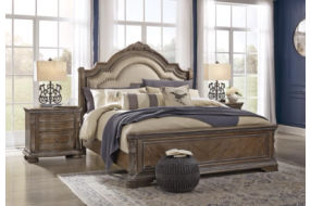 Signature Design by Ashley Charmond California King Upholstered Sleigh Bed