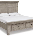 Millennium by Ashley Harrastone California King Panel Bed-Gray