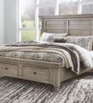 Millennium by Ashley Harrastone King Panel Bed-Gray