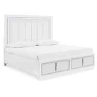 Signature Design by Ashley Chalanna California King Upholstered Storage Bed