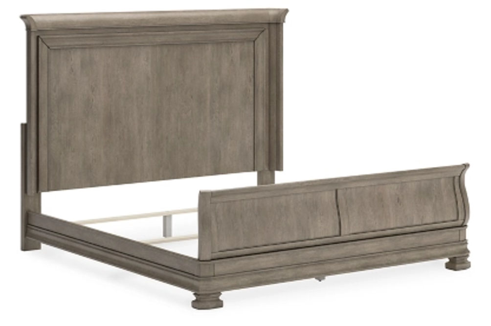 Signature Design by Ashley Lexorne King Sleigh Bed-Gray