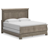 Signature Design by Ashley Lexorne California King Sleigh Bed-Gray