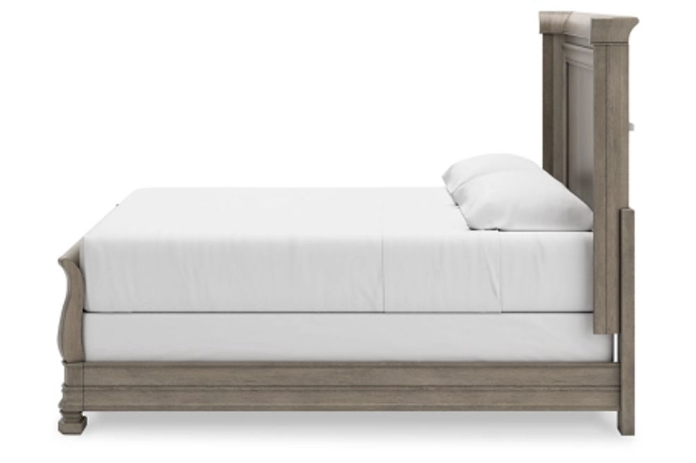 Signature Design by Ashley Lexorne California King Sleigh Bed-Gray