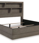 Signature Design by Ashley Anibecca Queen Bookcase Bed-Weathered Gray