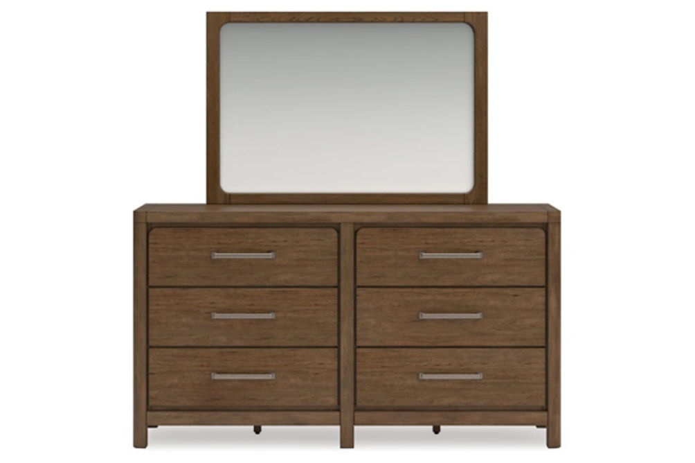 Signature Design by Ashley Cabalynn Queen Upholstered Bed, Dresser and Mirror