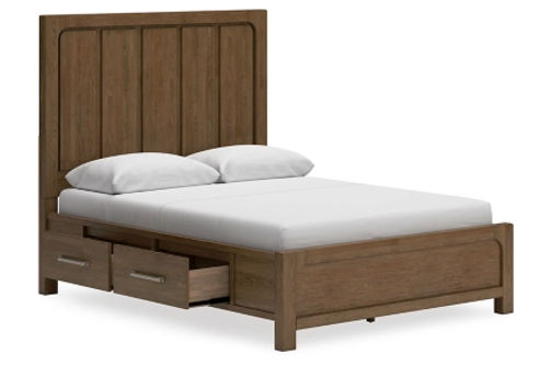 Signature Design by Ashley Cabalynn Queen Panel Bed with Storage-Light Brown