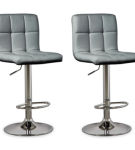 Signature Design by Ashley Bellatier Bar Height Bar Stool (Set of 2)-Gray