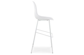 Signature Design by Ashley Forestead Bar Height Bar Stool (Set of 2)-White