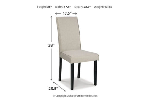 Signature Design by Ashley Kimonte Dining Table and 4 Chairs-Multi