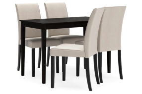 Signature Design by Ashley Kimonte Dining Table and 4 Chairs-Multi