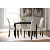 Signature Design by Ashley Kimonte Dining Table and 4 Chairs-Multi