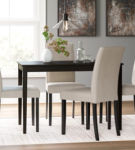 Signature Design by Ashley Kimonte Dining Table and 4 Chairs-Multi