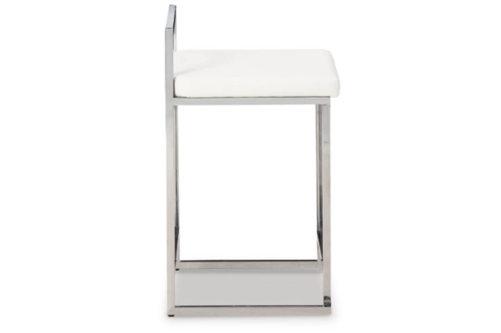 Signature Design by Ashley Madanere Counter Height Bar Stool (Set of 2)-White/