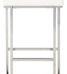 Signature Design by Ashley Madanere Bar Height Bar Stool (Set of 2)-White/Chro