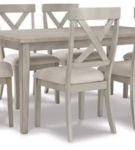 Signature Design by Ashley Parellen Dining Table and 6 Chairs-Gray