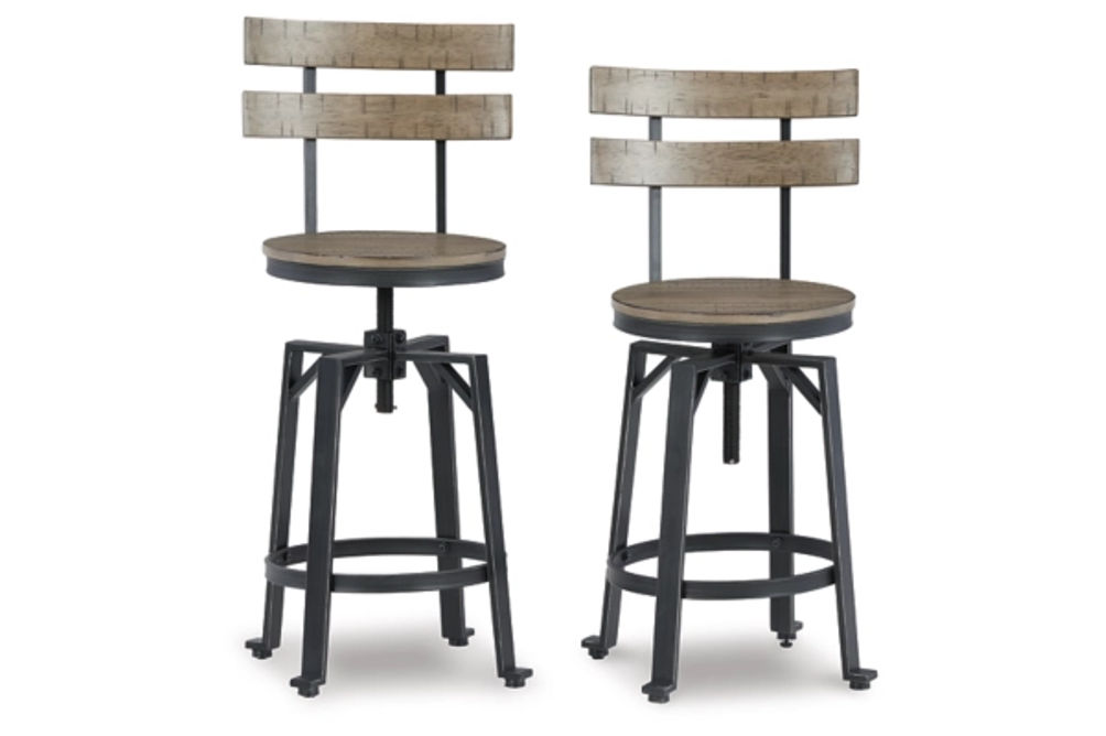 Signature Design by Ashley Lesterton Counter Height Bar Stool (Set of 2)-Light