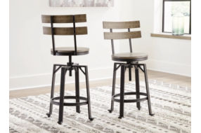 Signature Design by Ashley Lesterton Counter Height Bar Stool (Set of 2)-Light