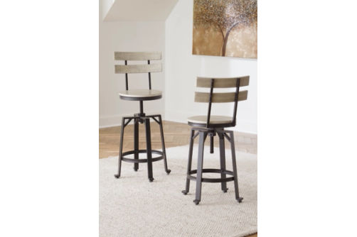 Signature Design by Ashley Karisslyn Counter Height Bar Stool (Set of 2)-White