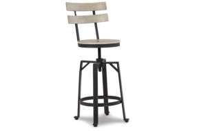 Signature Design by Ashley Karisslyn Counter Height Bar Stool (Set of 2)-White