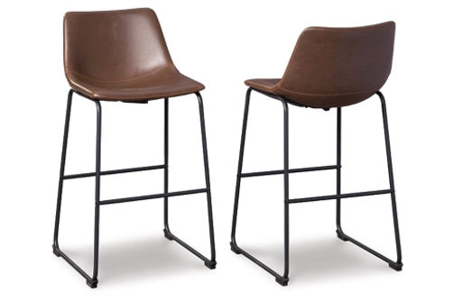 Signature Design by Ashley Centiar Pub Height Bar Stool (Set of 2)-Brown